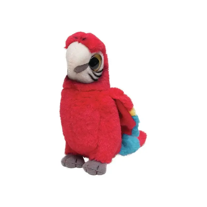 Pluche rode papegaai knuffel - 14 cm - cadeau voor kinderen Lage Prijs