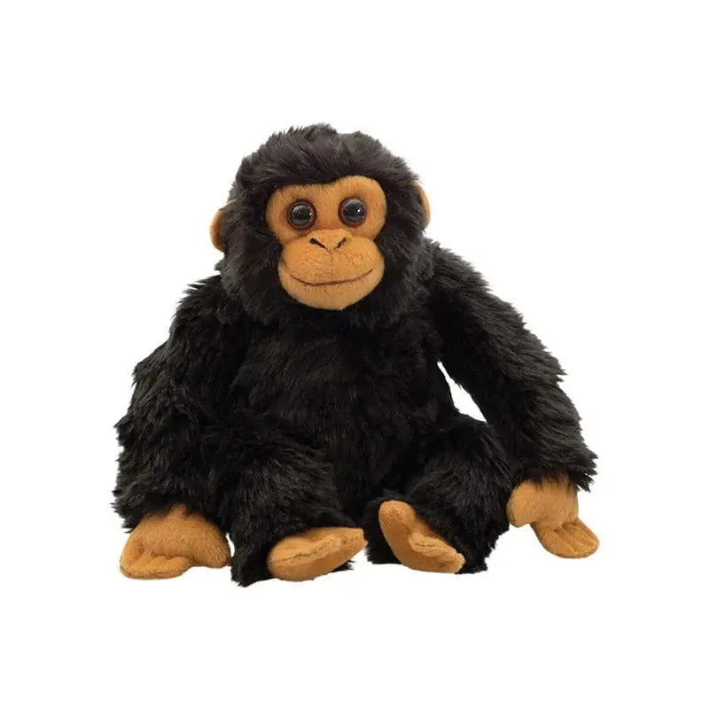 Nature Planet chimpansee knuffel - pluche - 22 cm - aap - bosdieren Must-Have