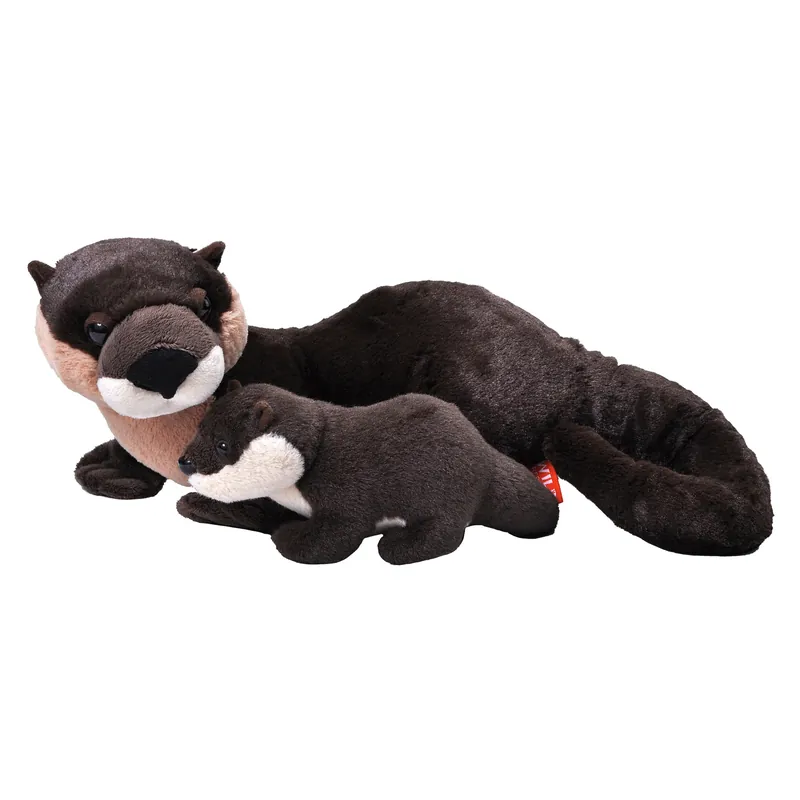 Flitsaanbieding Wild Republic otter knuffel - pluche - 36 cm - met jong