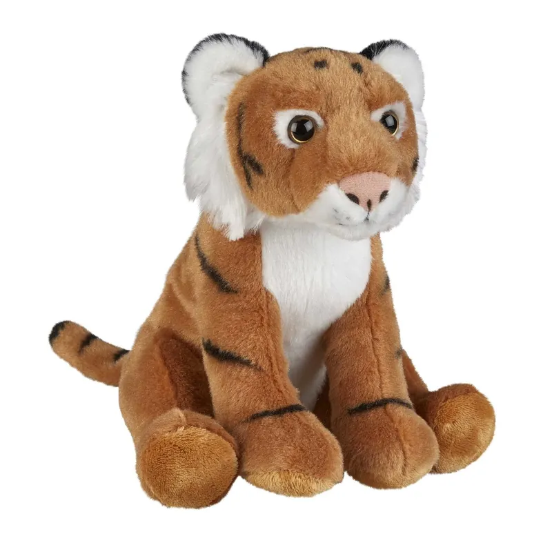 Ravensden tijger knuffel - pluche - bruin - 18 cm - wilde dieren Koop Online