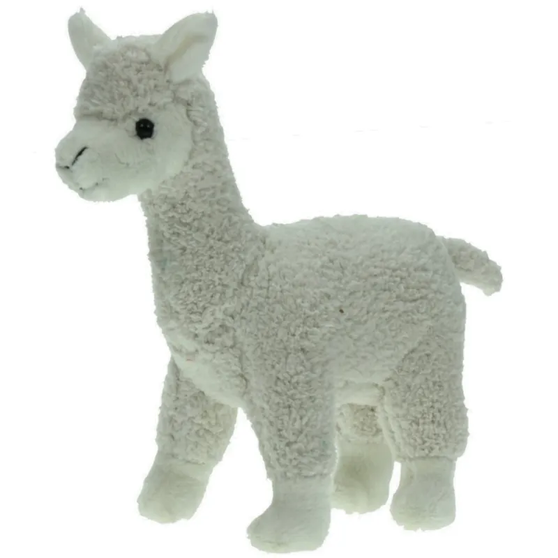 Alpaca knuffel - pluche - 20 cm - wit - dierenknuffel Op = Op