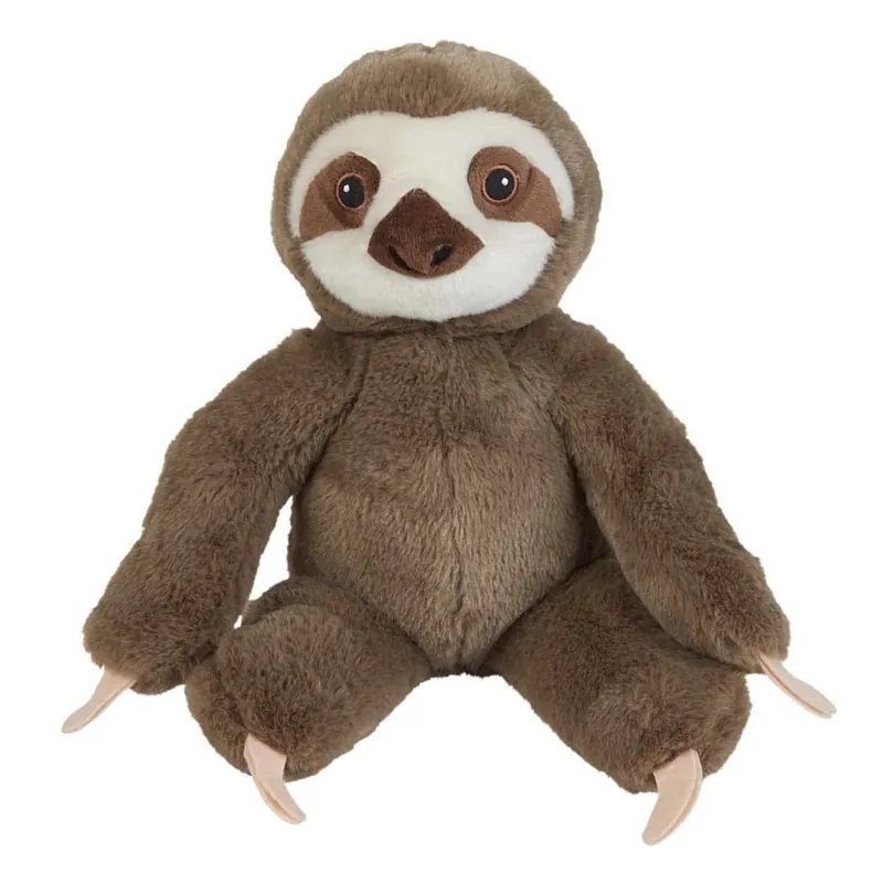 Pluche luiaard knuffel - 23 cm - zacht pluche - kinderen - jungle dieren Laatste Versie