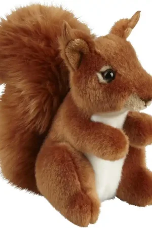 Actieprijs Ravensden rode eekhoorn knuffel - pluche - 18 cm - bosdieren