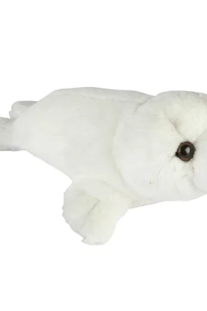 Zeehonden pup knuffel - pluche - wit - 15 cm - zeedieren Lage Prijs