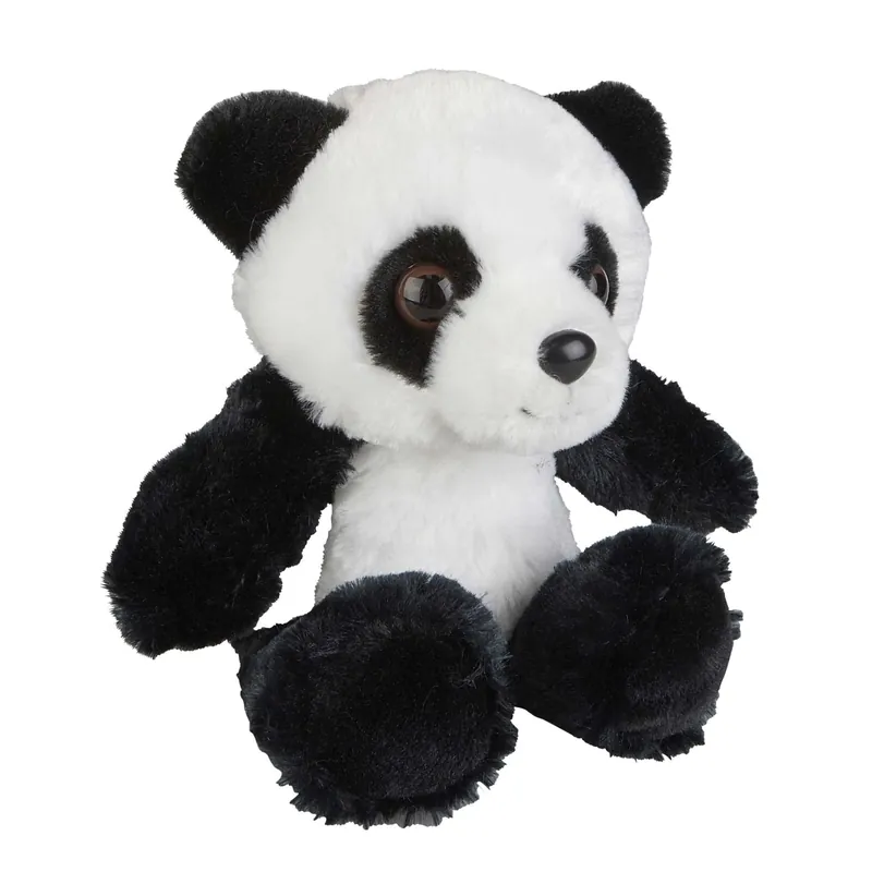 Dagaanbieding Panda beertje knuffel - pluche - 18 cm - dierenknuffel