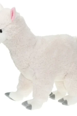 Aanbieding Alpaca knuffel - pluche - wit - 40 cm - dierenknuffel
