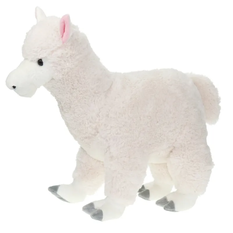 Aanbieding Alpaca knuffel - pluche - wit - 40 cm - dierenknuffel