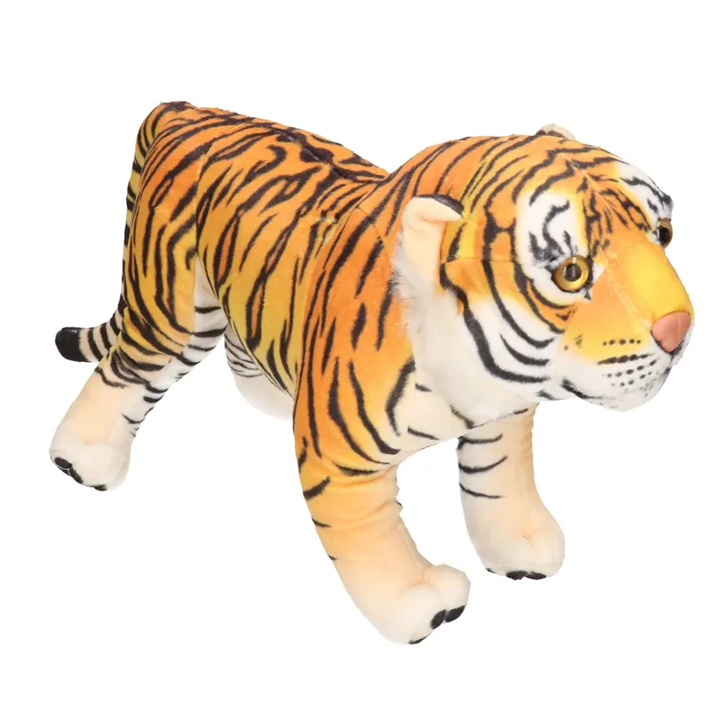 Living Earth serie - tijger knuffel - pluche - 38 cm Tijdelijk Beschikbaar