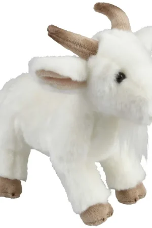 Tijdelijk Beschikbaar Ravensden pluche geitje - wit - 28 cm - knuffel