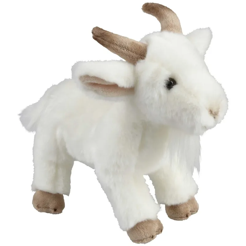 Tijdelijk Beschikbaar Ravensden pluche geitje - wit - 28 cm - knuffel