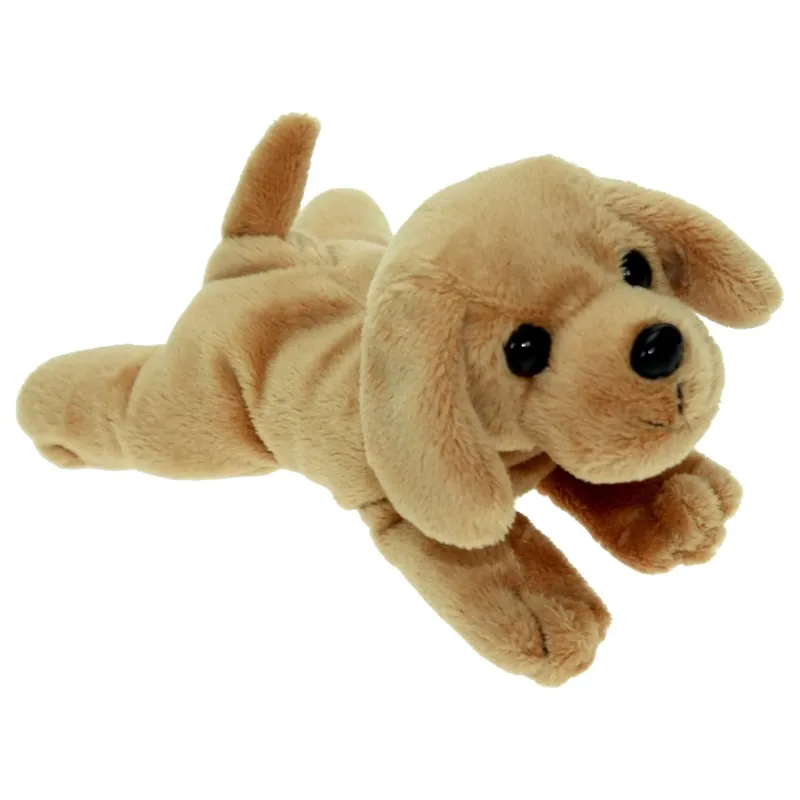 Goedkoop Labrador hond knuffel blond - pluche - 18 cm - dierenknuffel