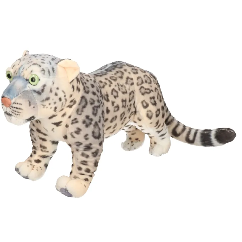 Direct Verzonden Living Earth sneeuwluipaard knuffel - pluche - 35 cm