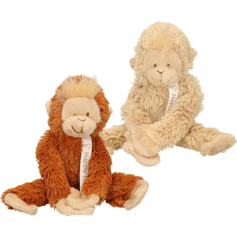 Exclusieve Aanbieding Happy Horse aapje knuffel 23 cm | Pluche apenknuffel