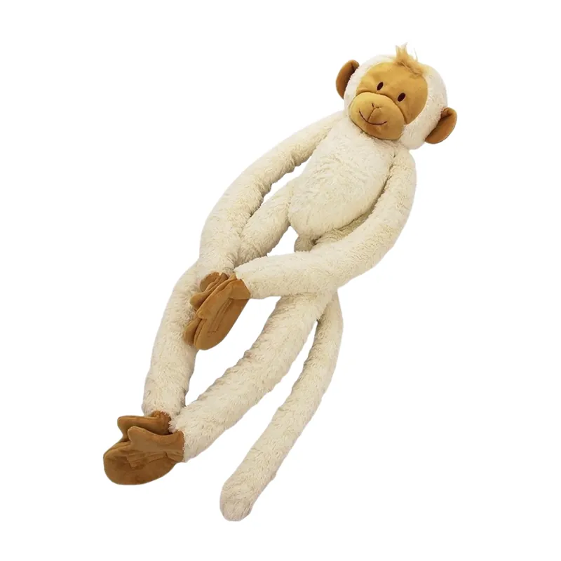 Actieprijs Happy Horse slingeraap knuffel wit - pluche - 45 cm