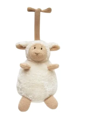 Bestseller Happy Horse muziek knuffel schaap - pluche - 17 cm - kraamcadeau