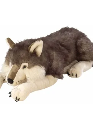 Wild Republic wolf knuffel - pluche - grijs - 76 cm - knuffeldier Lage Prijs