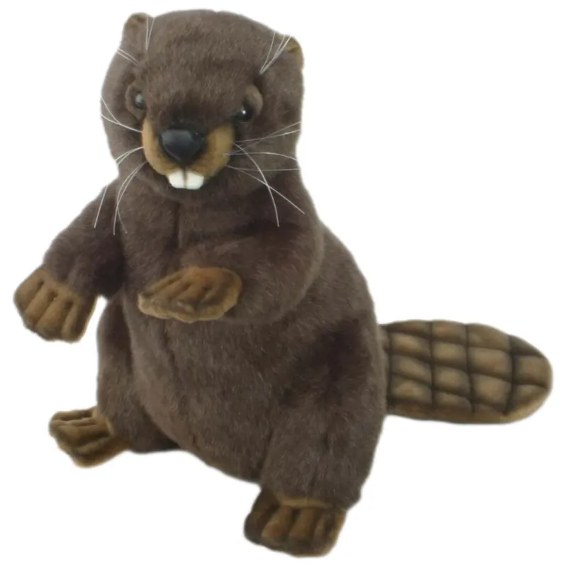 Uitverkoop Hansa bever knuffel - pluche - 29 cm - bosdier