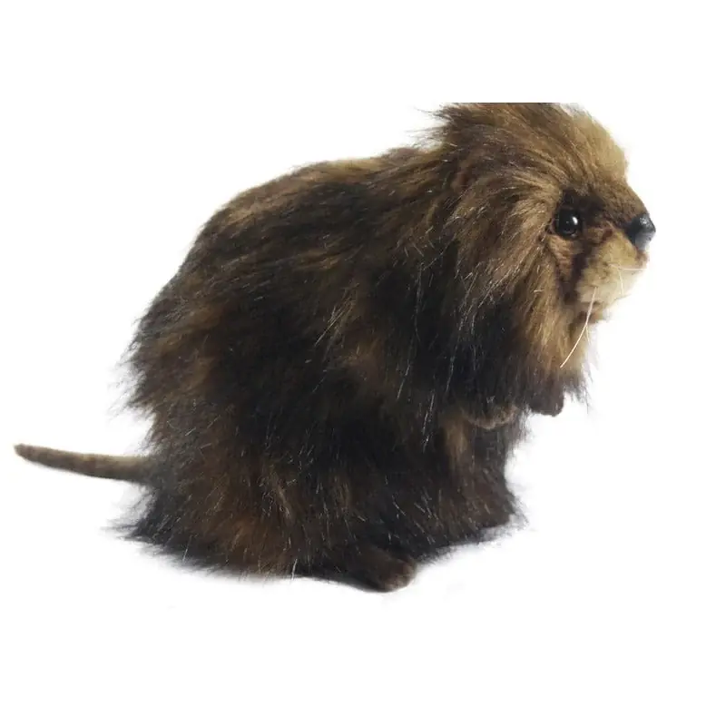 Hansa muskusrat knuffel - pluche - 22 cm - realistisch Laatste Versie