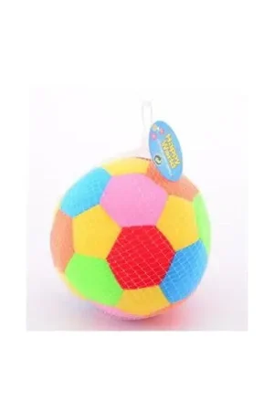 Baby speelgoed bal - pluche rammelaar - multi kleuren - 18 cm Gecertificeerd