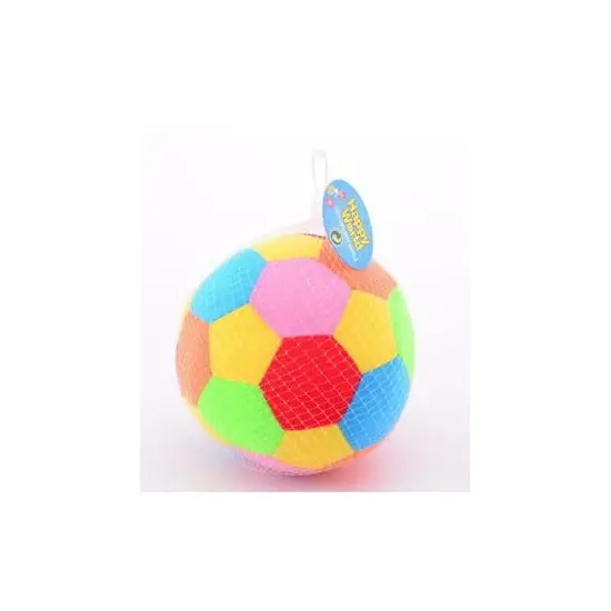 Baby speelgoed bal - pluche rammelaar - multi kleuren - 18 cm Gecertificeerd