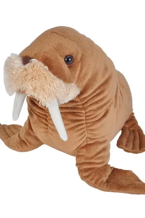 Direct Beschikbaar Wild Republic walrus knuffel - pluche - 30 cm - bruin