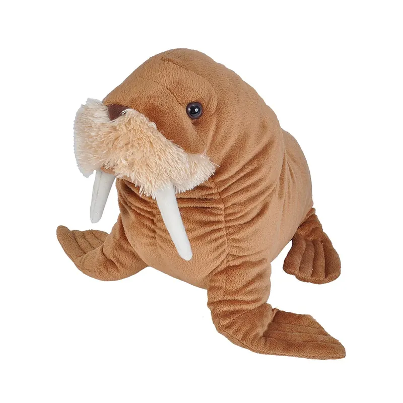 Direct Beschikbaar Wild Republic walrus knuffel - pluche - 30 cm - bruin