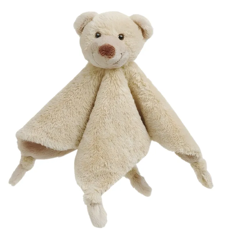 Happy Horse Boogy knuffeldoekje beer - beige - pluche - 20 cm Aanbieding