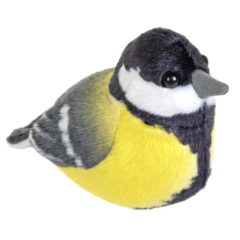 Wild Republic koolmees knuffel - pluche - 14 cm - met geluid Superprijs