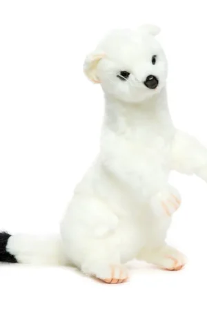 Laatste Kans Hansa pluche hermelijn knuffel - 30 cm - pluche