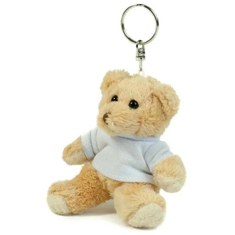 Meest Verkocht Teddybeer sleutelhanger - 10 cm - pluche - dierenknuffel
