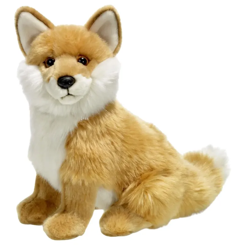 Tijdelijk Beschikbaar WNF pluche vos - zittend - 25 cm - bosdier knuffel