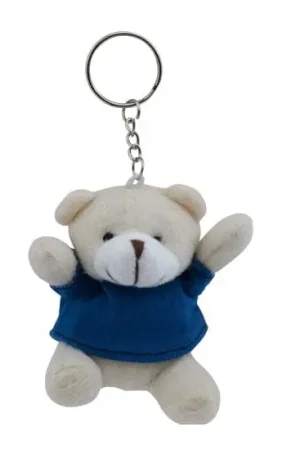 Favoriet Pluche teddybeer sleutelhanger - blauw - 8 cm - knuffelbeer