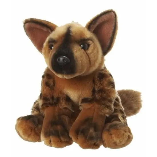 Flitsaanbieding Nature planet hyena knuffel - pluche - 18 cm - bruin - Afrika