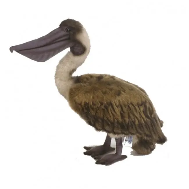 Beste Prijs Hansa bruine pelikaan knuffel - pluche - 38 cm - vogelknuffel