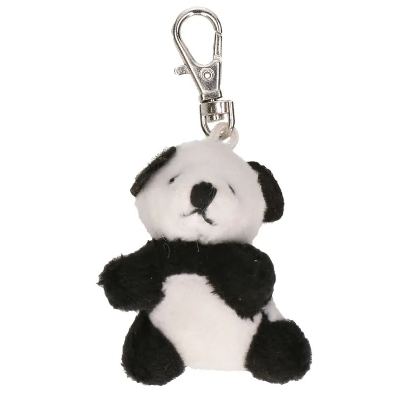 Rechtstreeks Van De Fabrikant Nature Planet panda sleutelhanger - pluche - 5 cm - tasclip