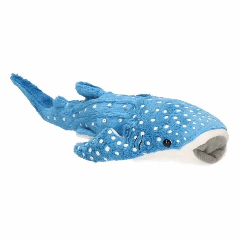 Premium Pluche walvis haai knuffel - blauw - 28 cm - dierenknuffel