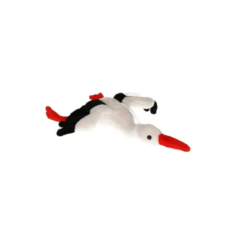 Gecertificeerd Pluche ooievaar hanger - pluche - 28 cm - knuffel