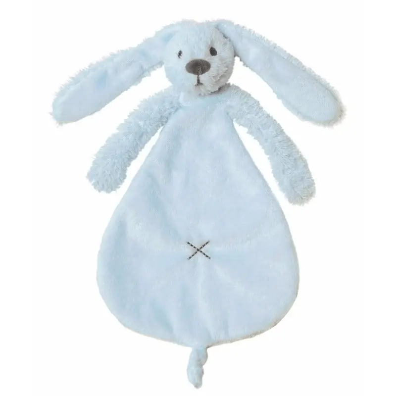 Express Levering Happy Horse Richie konijnendoekje - blauw - pluche - 25 cm