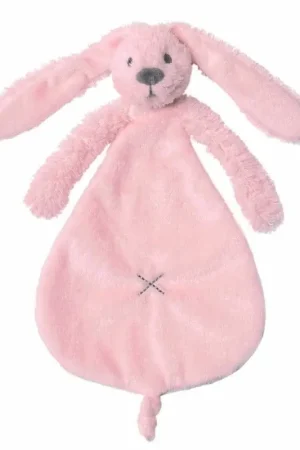 Seizoensaanbieding Happy Horse Richie konijn knuffeldoekje - roze - pluche - 25 cm