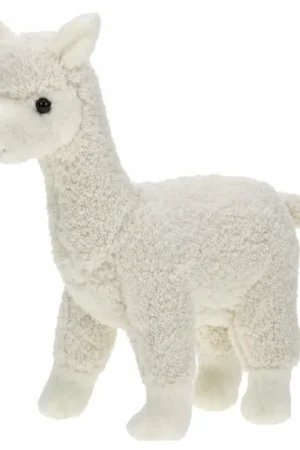 Alpaca knuffel wit - pluche - 23 cm - dierenknuffel Hoge Kwaliteit
