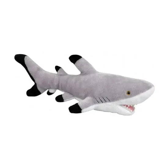 Haai knuffel - pluche - 43 cm - oceaan dierenknuffel Op = Op