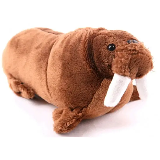 Pluche walrus knuffel - bruin - 21 cm - knuffeldier Direct Beschikbaar