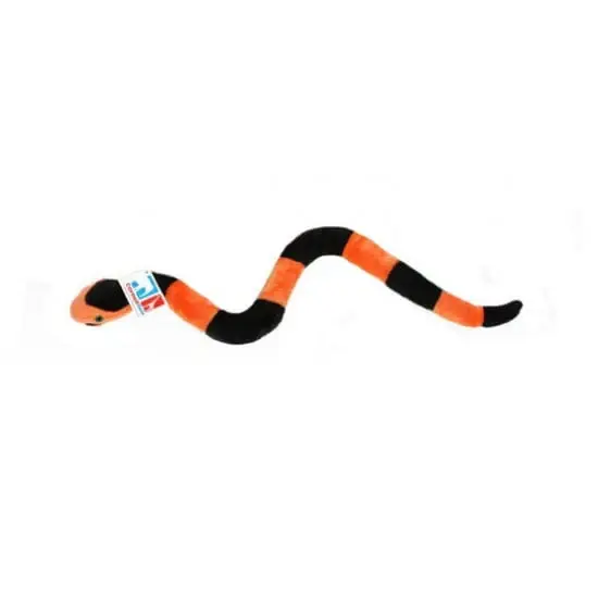 Cornelissen pluche slang knuffel - oranje/zwart - 42 cm Merkproduct