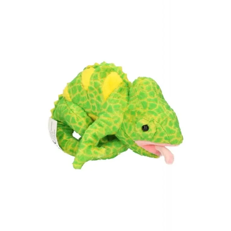 Cornelissen kameleon knuffel - pluche - groen - 19 cm Actieprijs