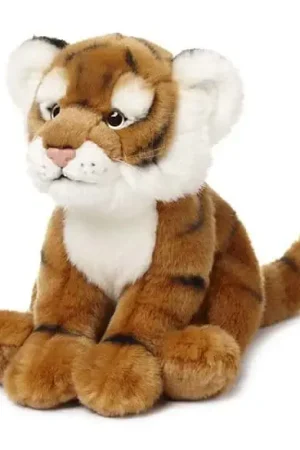 Must-Have WNF tijger knuffel - pluche - 23 cm - zittend - dierenknuffel