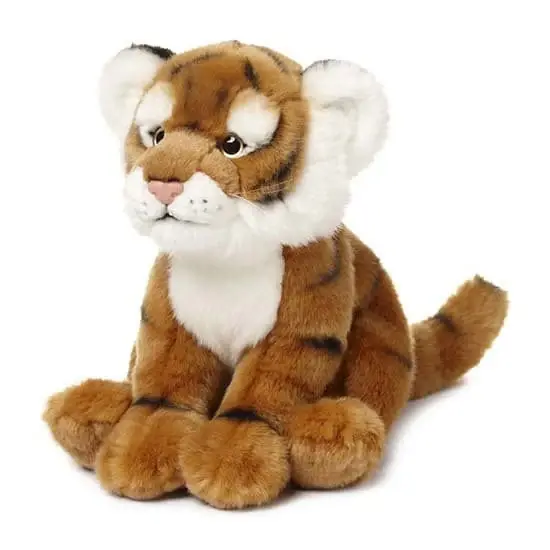 Must-Have WNF tijger knuffel - pluche - 23 cm - zittend - dierenknuffel