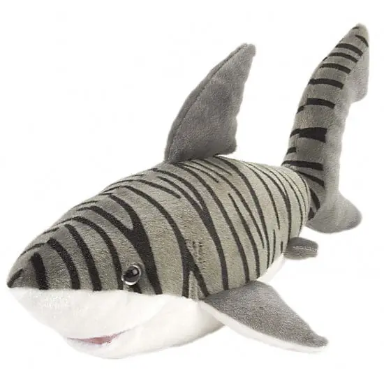 Wild Republic tijgerhaai knuffel - pluche - 38 cm Meest Verkocht