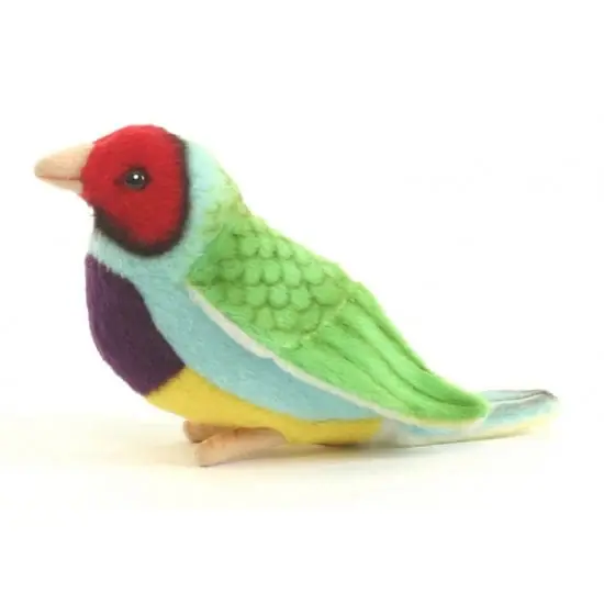 Merkproduct Hansa Gouldamadine knuffel - pluche - 11 cm - vogelknuffel
