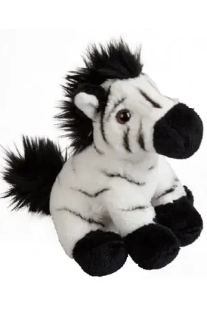 Beste Prijs Zebra knuffel - pluche - 15 cm - zwart-wit - speelgoed