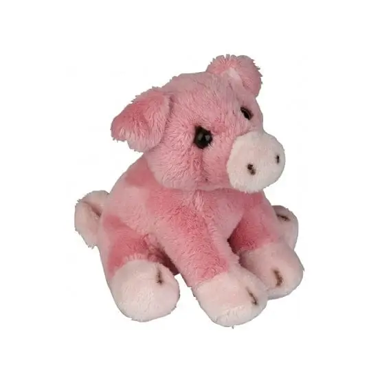 Nu Kopen Ravensden pluche varken knuffel - roze - 15 cm - boerderij dier